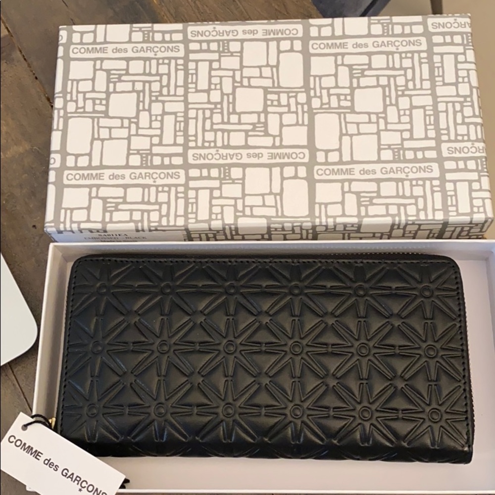 Comme de Garçons leather wallet in black